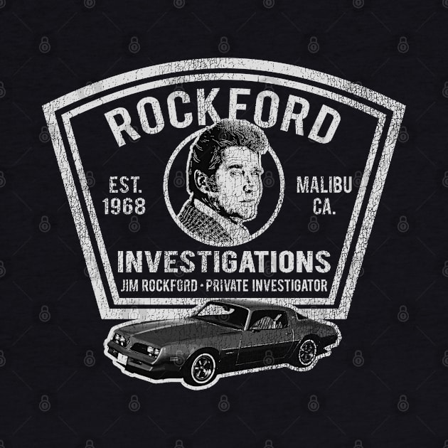 Jim Rockford Private Investigator Patch by Alema Art